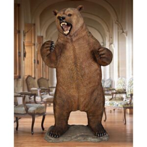 Design Toscano NE120049 43 Inch Growling Grizzly Bear Statue