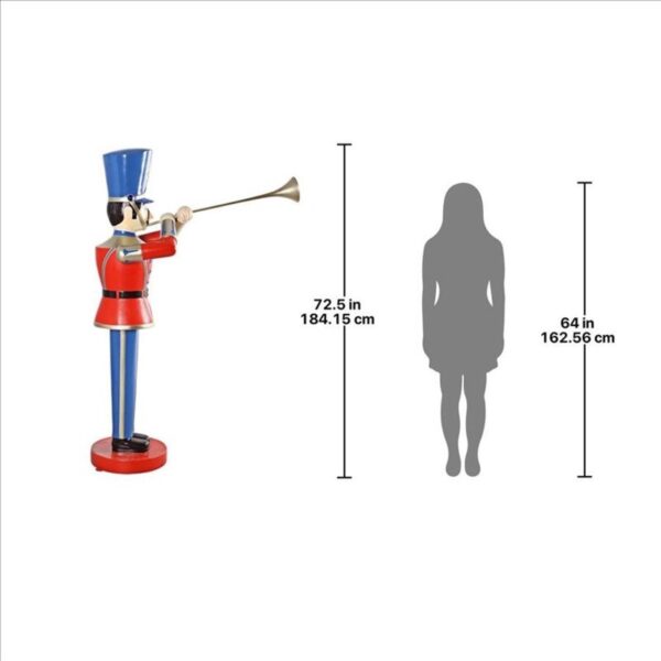 Design Toscano NE140007 Large Trumpeting Soldier Statue