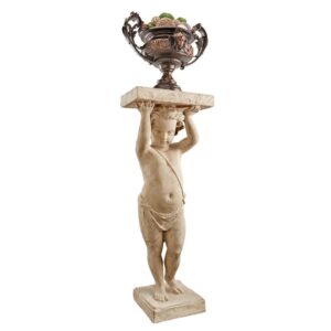 Design Toscano NE150276 16 1/2Inch Royal Palace of Caserta Cherub Pedestal