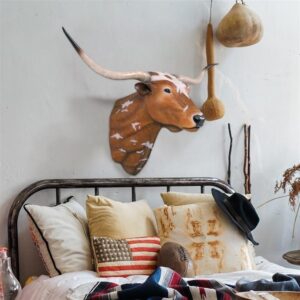 Design Toscano NE160122 71 Inch Texas Long Horn Bull Wall Trophy