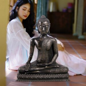 Design Toscano NE160267 27 1/2 Inch Sukhothai Buddha Asian Garden Statue