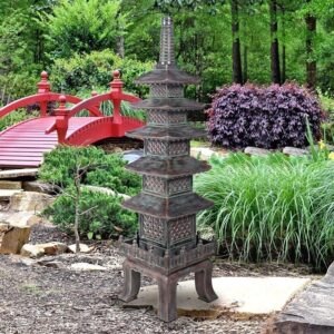 Design Toscano NE170014 18 1/2 Inch Grande Nara Temple Pagoda