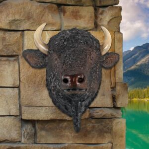 Design Toscano NE180039 28 1/2 Inch American Bison Head Wall Decor