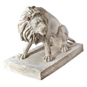 Design Toscano NE203071 52 Inch Kingsbury Garden Lion Looking, Left