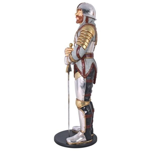 Design Toscano NE43926 24 Inch Medieval Knight of the Round Table Life-Size Statue