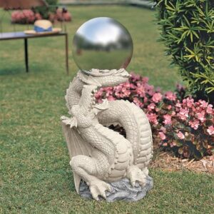 Design Toscano NG30854 13 Inch Sagremors Dragon with Gazing Globe