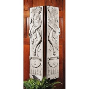 Design Toscano NG9336555 11 1/2 Inch Dionysia Festival Friezes, Set of 2