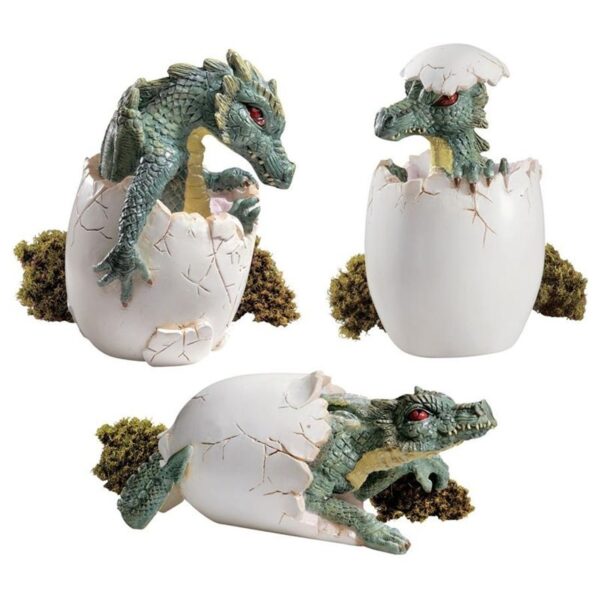 Design Toscano PD0376 2 1/2 Inch Desktop Dragon Hatchlings, Set of 3