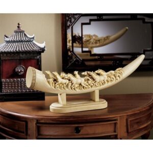 Design Toscano PD21 22 Inch Galloping Horses Tusk