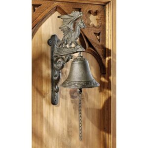 Design Toscano QH9029 4 Inch Dragon of Murdock Manor Iron Bell