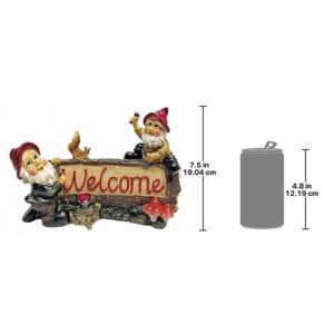 Design Toscano QL3334 11 Inch Greetings From The Garden Gnomes Sign