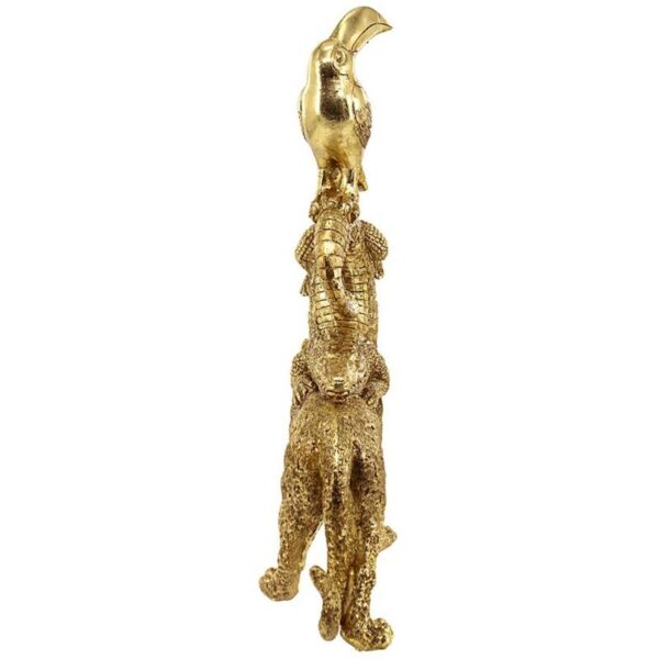 Design Toscano QL51373 12 Inch Exotic Trio Stacked Animal Statue