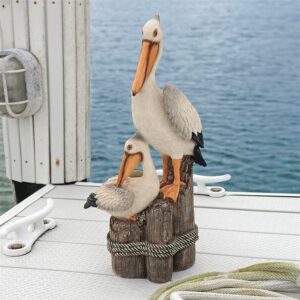 Design Toscano QL56458 9 Inch Oceans Perch Pelican Statue