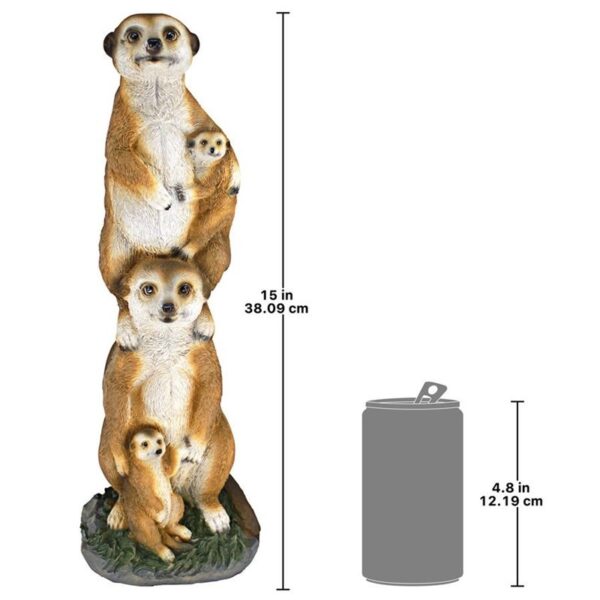 Design Toscano QL57526 Meerkat Generations Garden Statue