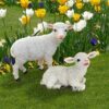 Design Toscano QL957573 15 Inch Yorkshire Lambs, Set of 2