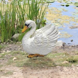 Design Toscano QM135371 7 Inch Swan of The Lake Garden Statue