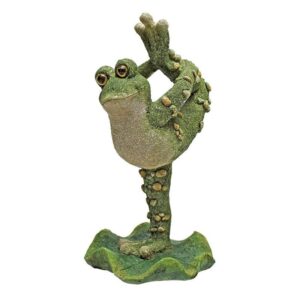 Design Toscano QM208951 5 Inch Boogie Down Dancing Frog Leg Up