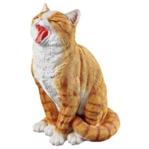 Design Toscano QM2158270 7 1/2 Inch Lazy Daze Kitty Yawning Cat Statue