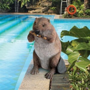 Design Toscano QM2677800 9 Inch Dam Building Beaver Statue