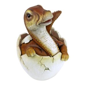 Design Toscano QM2727900 4 Inch Baby Raptor Dino Egg Statue