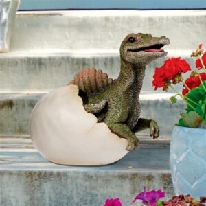 Design Toscano QM2824700 12 1/2 Inch Spinosaurus Dinosaur Egg Statue