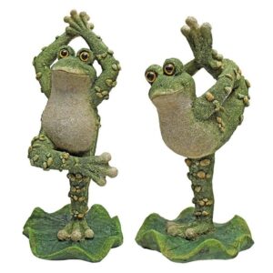 Design Toscano QM920894 5 Inch Boogie Down Dancing Frogs, Set of 2