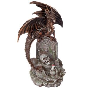 Design Toscano QS293454 8 Inch Cruel Wing Castle Graveyard Dragon