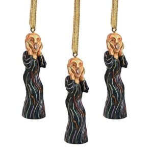 Design Toscano QS929064 1 Inch Silent Scream Ornaments, Set of 3