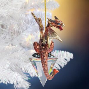 Design Toscano QS94881 2 Inch Diamond Dragon 2019 Gothic Holiday Ornament