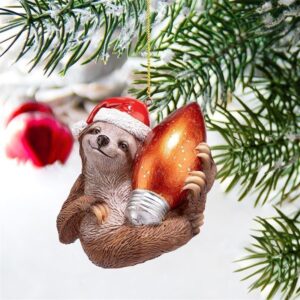 Design Toscano QS95306 3 Inch Sloth Xmas Ornament