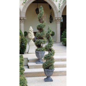 Design Toscano SE6089 Topiary 11 Inch Spiral Boxwood Topiary