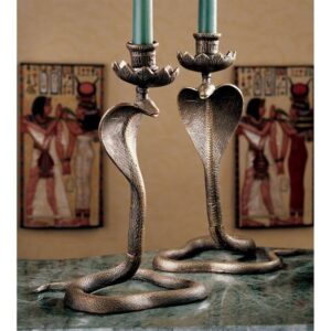 Design Toscano SP16729 7 1/2 Inch Uraeus Cobra Candlestick