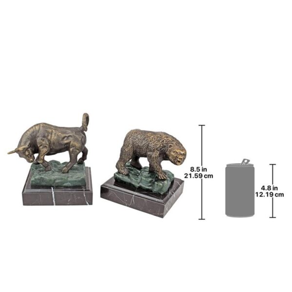 Design Toscano SP3345 6 1/2 Inch The Bull and Bear of Wall Street