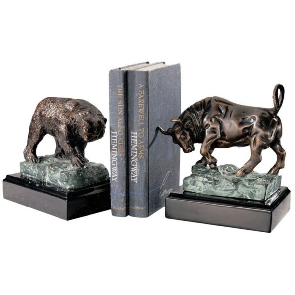 Design Toscano SP3345 6 1/2 Inch The Bull and Bear of Wall Street