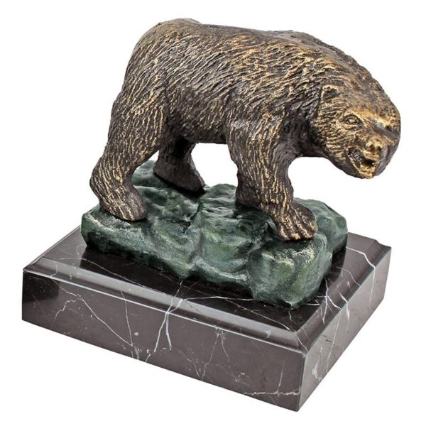 Design Toscano SP335 6 1/2 Inch Bear of Wall Street Cast Iron Statue