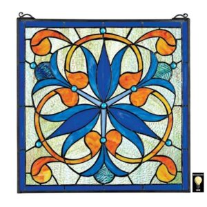 Design Toscano TF26647 17 Inch Mokara Orchid Trefoil Window