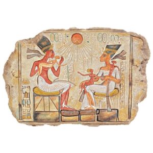 Design Toscano WU74387 12 Inch King Akhenaton and Nefertiti Stele