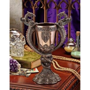 Design Toscano WU75019 9 Inch Shadowcrested Guardians Dragon Chalice