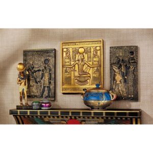 Design Toscano WU968075 7 Inch Egyptian Temple Stele Plaques, Set of 3