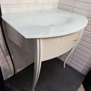 Luxury Freestanding Bathroom Vanity Estrella in White Champagne - 36 and 40 inches