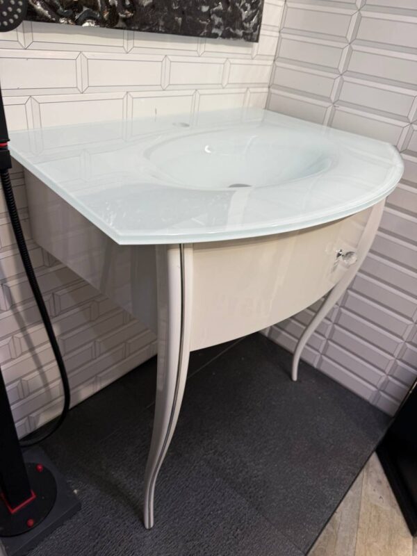 Luxury Freestanding Bathroom Vanity Estrella in White Champagne - 36 and 40 inches